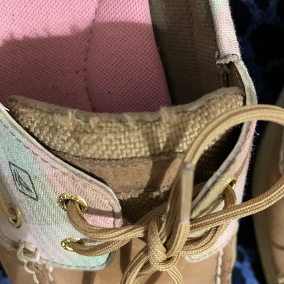 Pre-loved, Sperry tan, women’s loafers - Picture 5 of 6